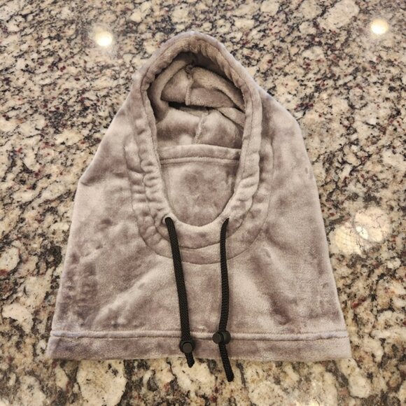 Love, Marlo Plush Gray Hooded Balaclava Womens OSFA - Picture 4 of 8